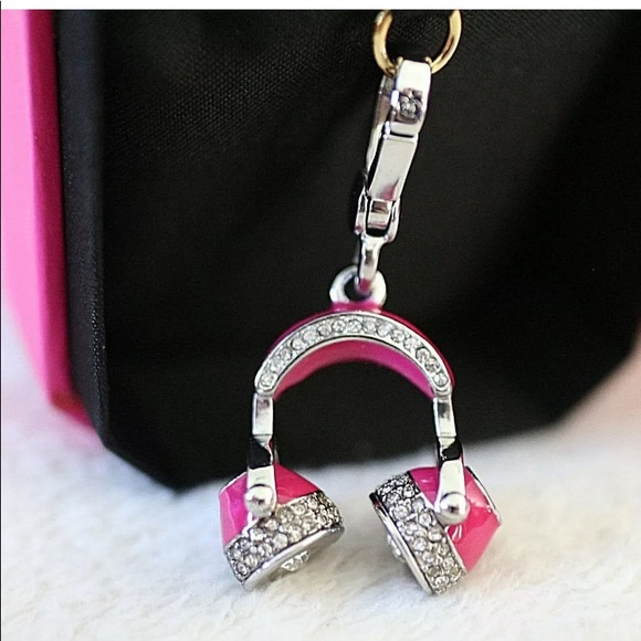 Juicy Couture Pink Pave Headphones charm - Picture 5 of 9